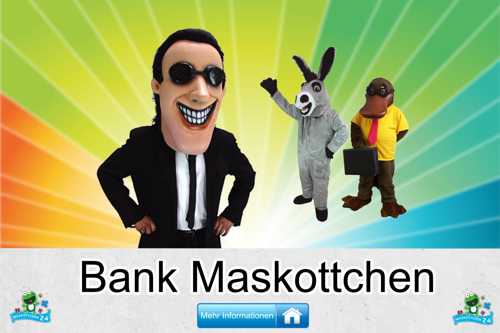 Bank Maskottchen Kostüm kaufen