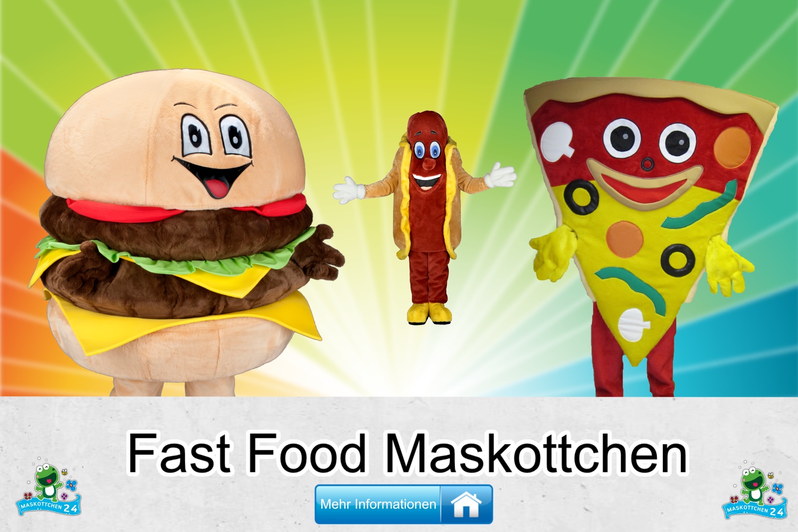 Fast Food Maskottchen Kostüm kaufen