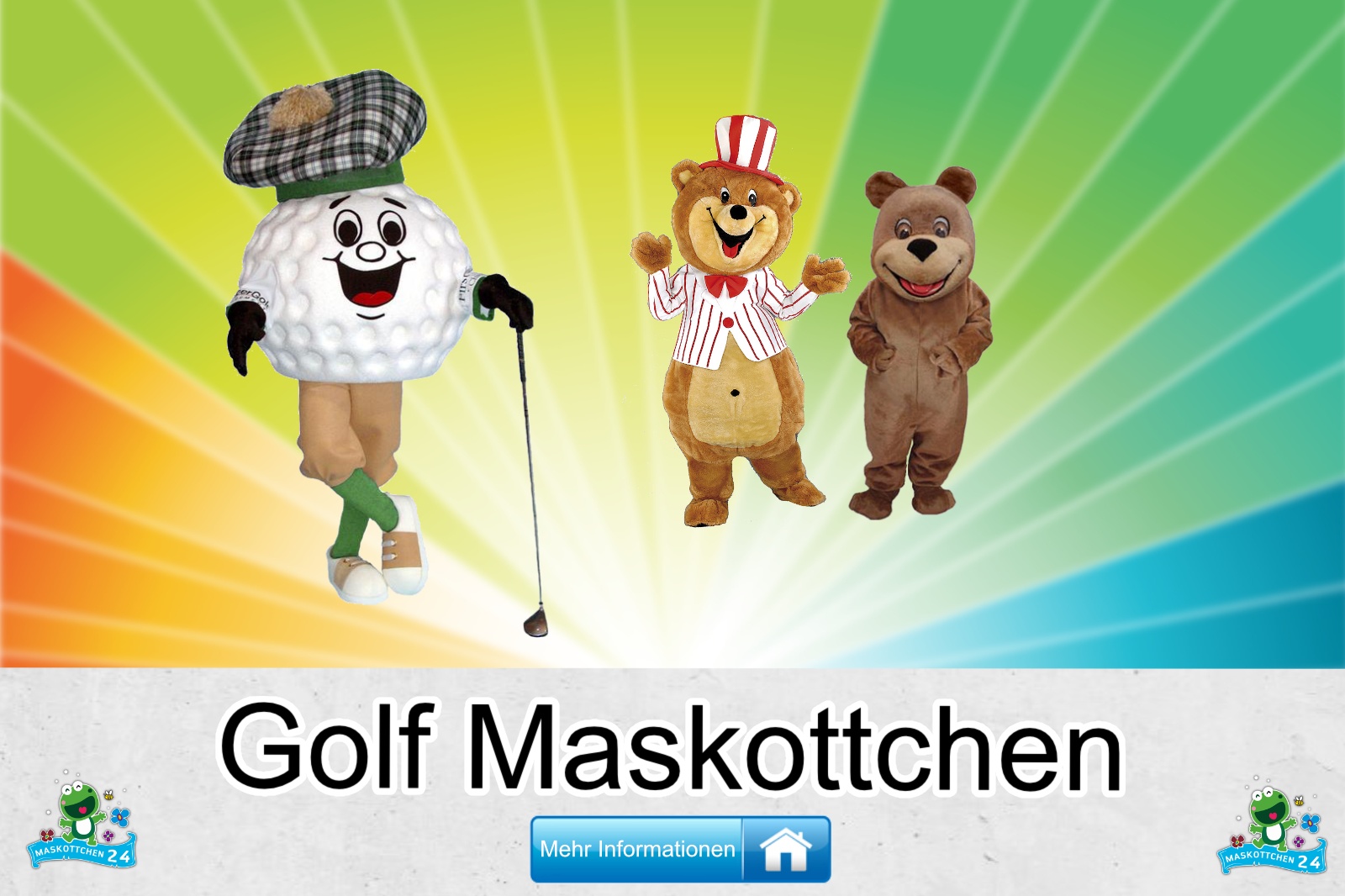 Golf Maskottchen Kostüm kaufen