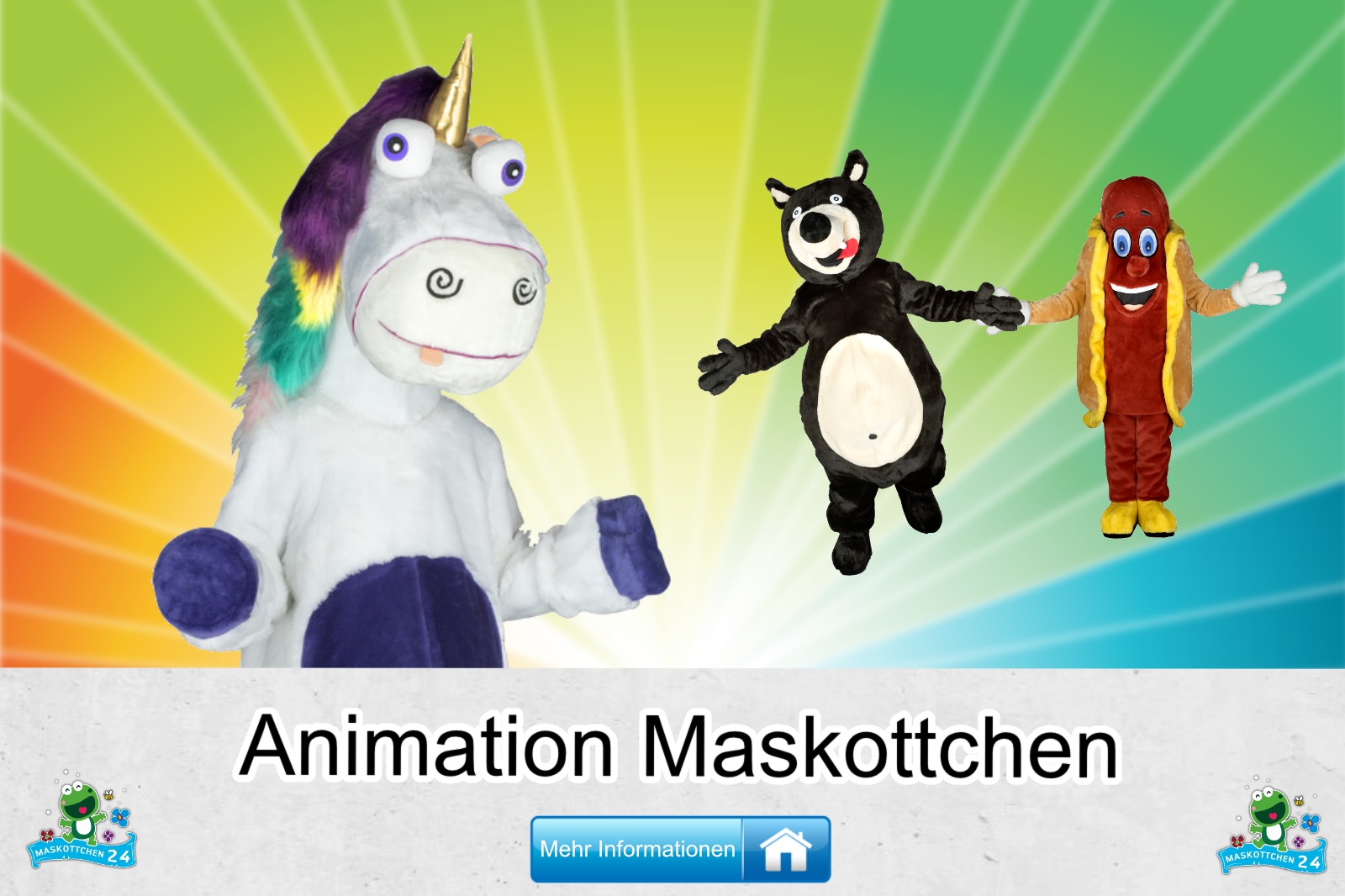 Animation Kostüm Maskottchen kaufen
